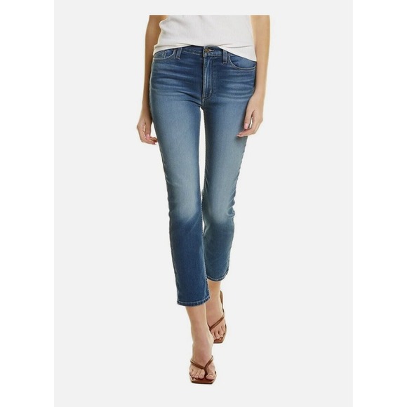 H By Hudson Denim - New Hudson Women's Blair Yessenia High Rise‎ Straight Cropped Jean Blue Sz 28